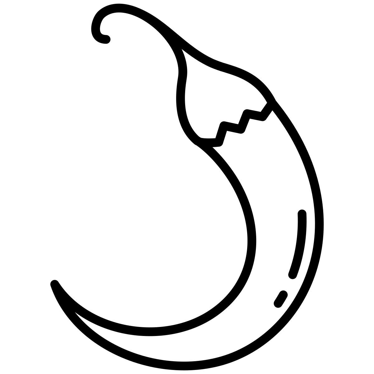 green chili pepper icon