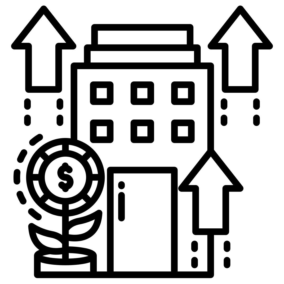 financial growth icon