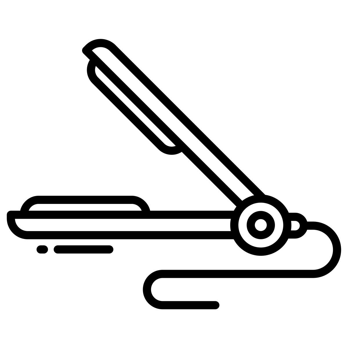 hair iron icon