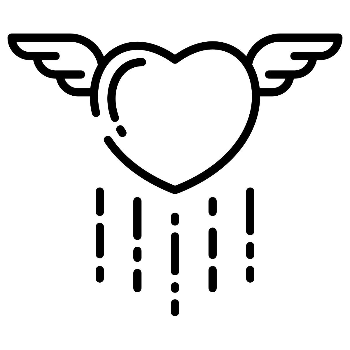 heart wings icon