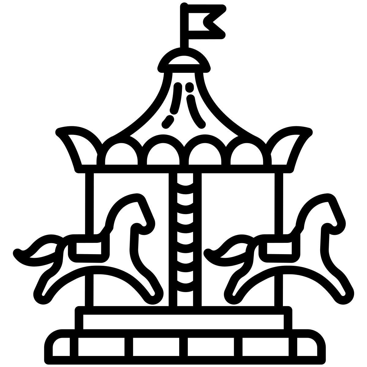 horse ride icon