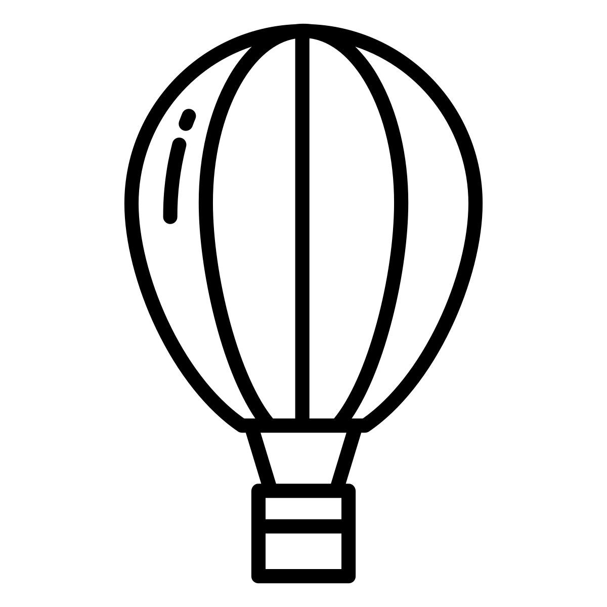 hot air balloon icon