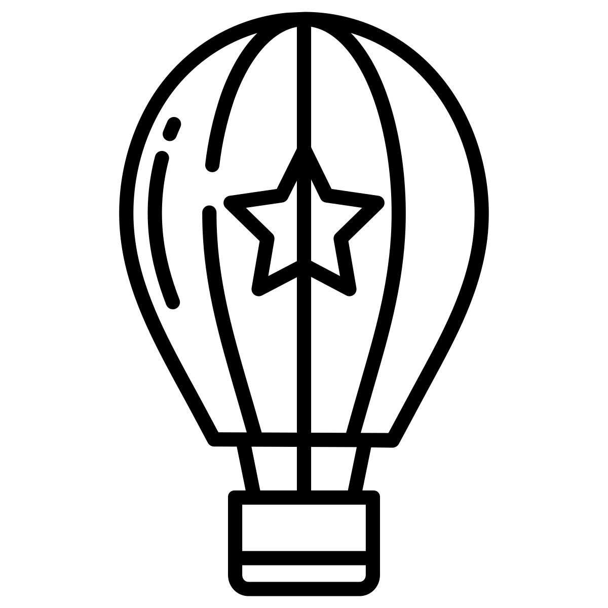 hot air balloon icon