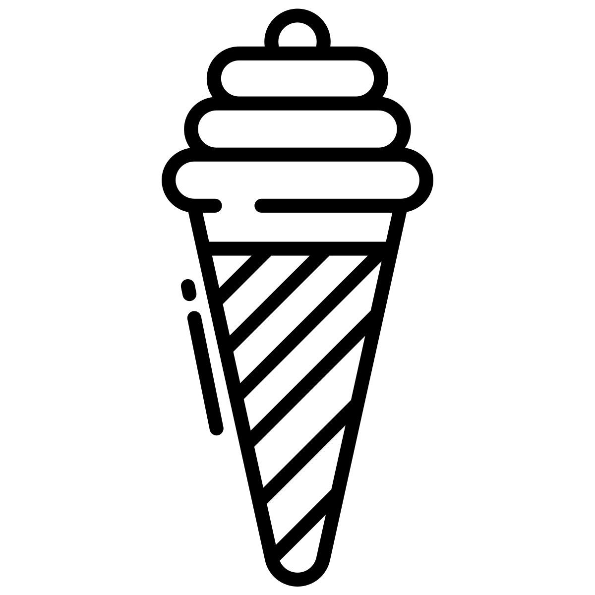 ice cream cone icon