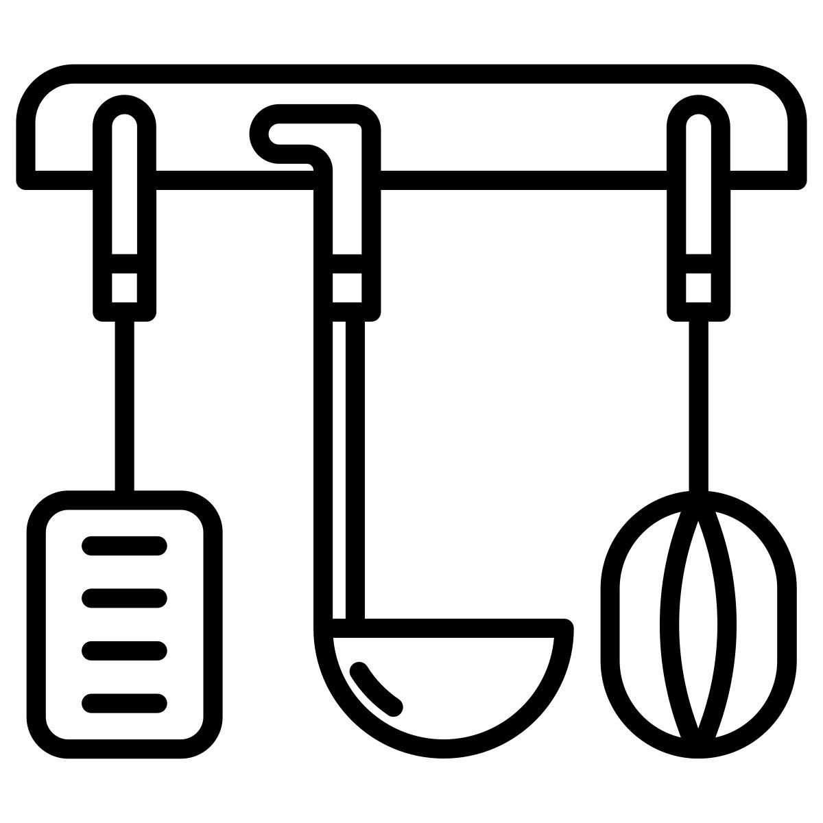 kitchen utensils icon