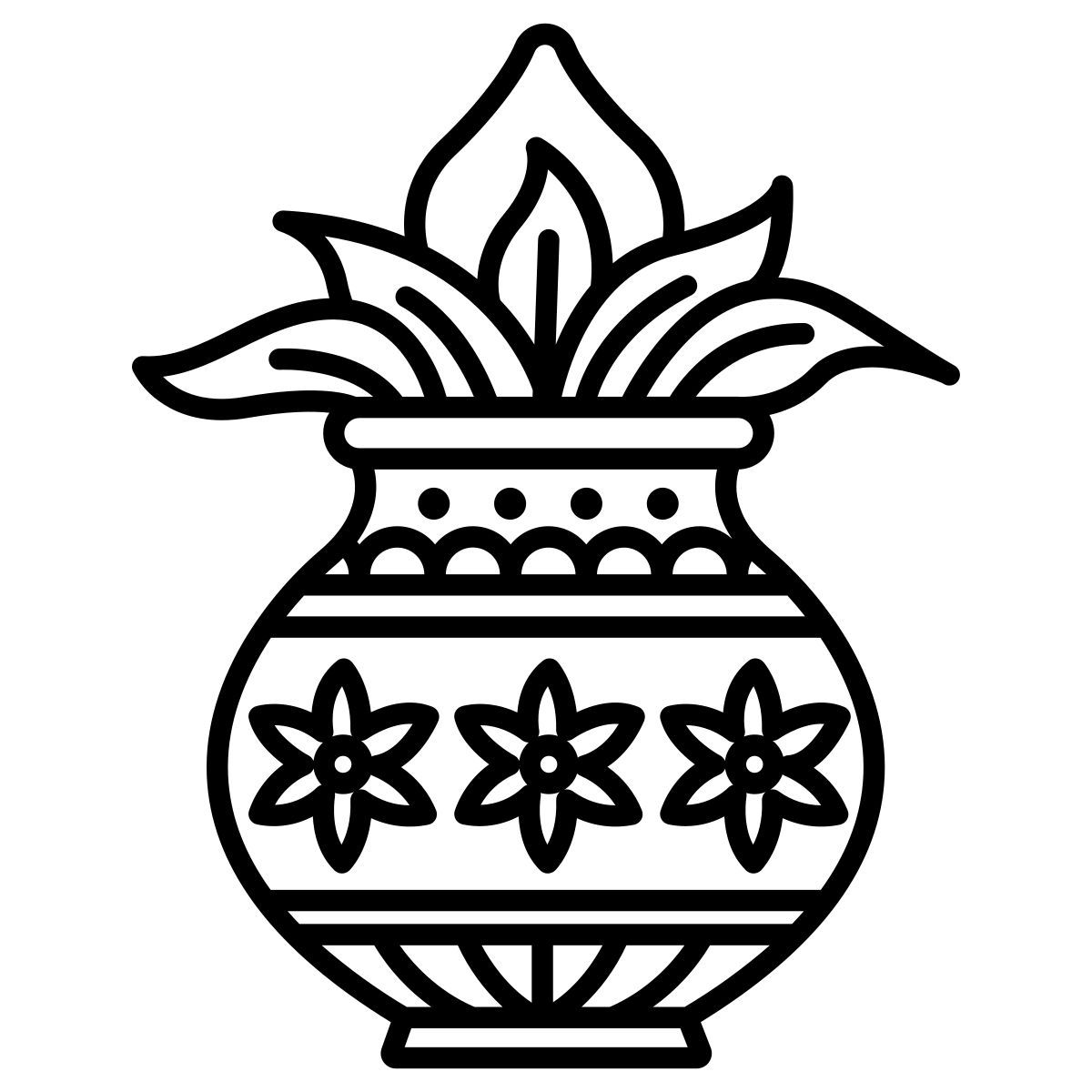 kumbh kalash icon
