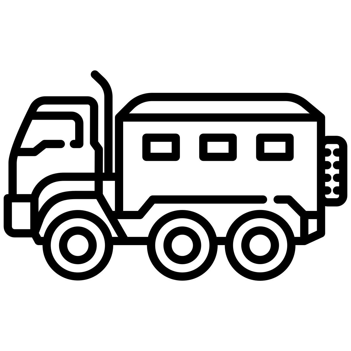 military vehicle icon