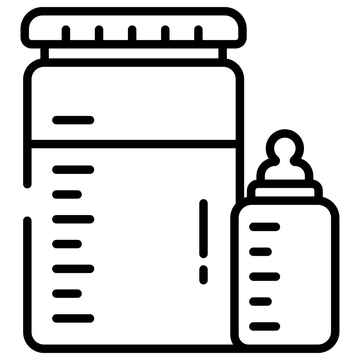 milk bottle icon