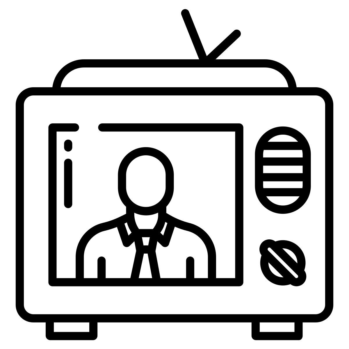 présentateur de nouvelles icon