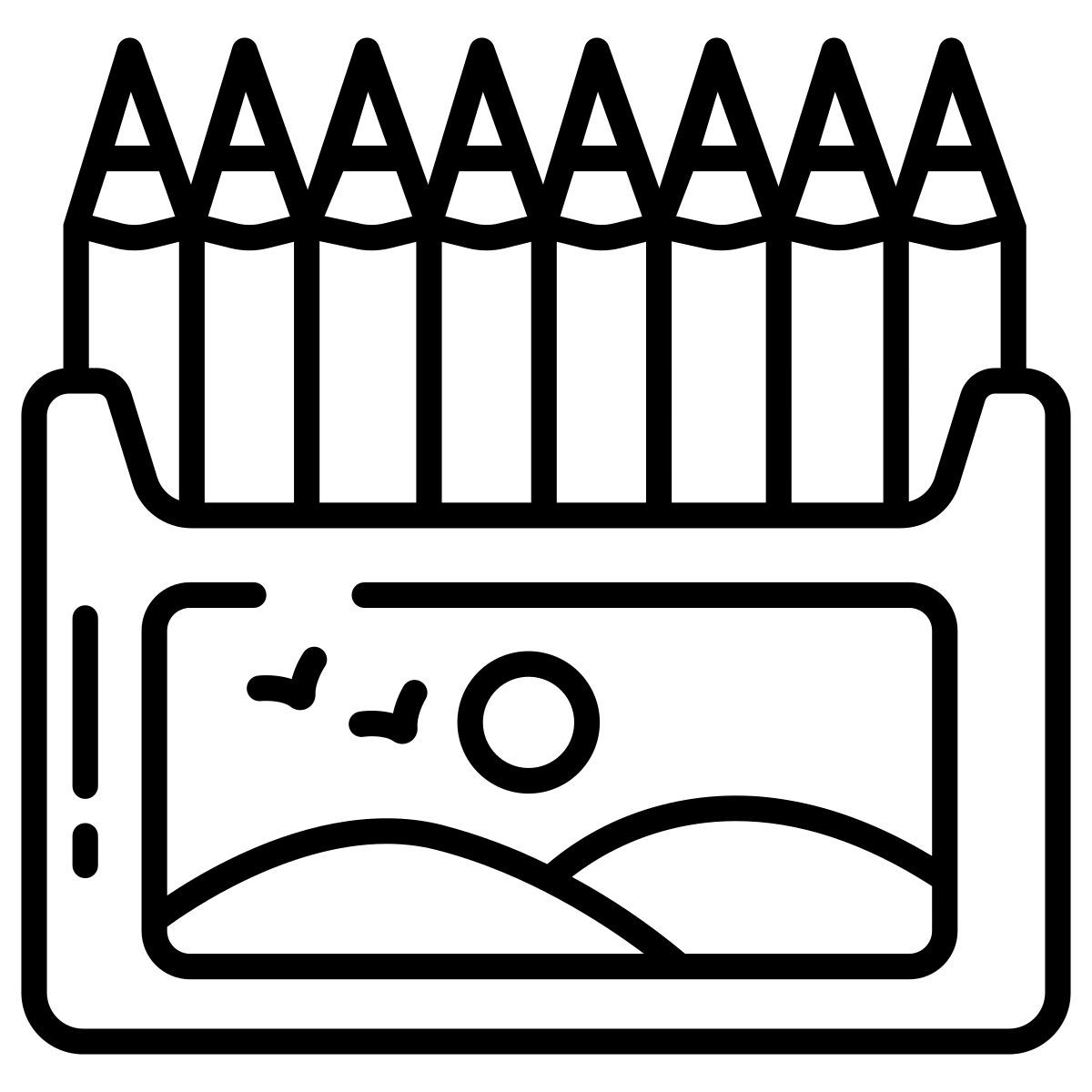 pencil color icon