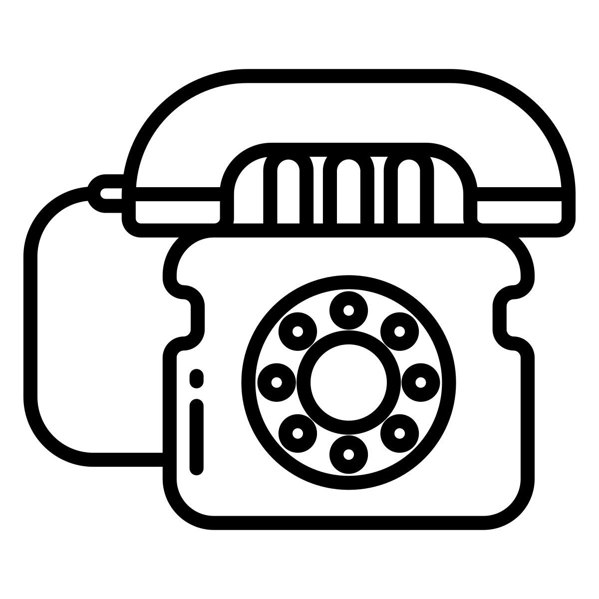 teléfono de disco icon