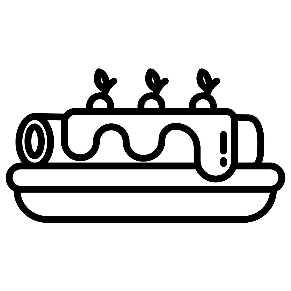 roll cake icon