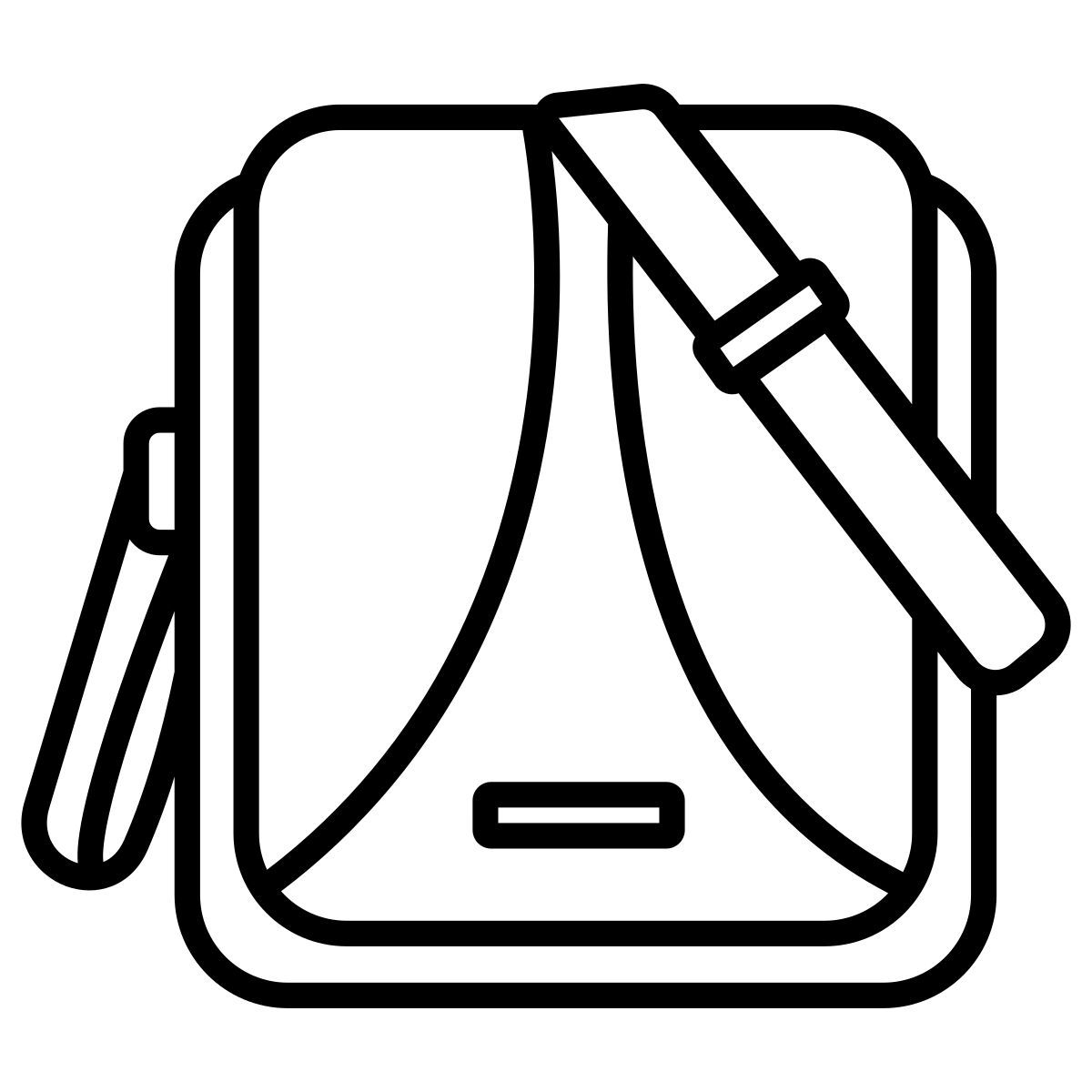 borsa a tracolla icon