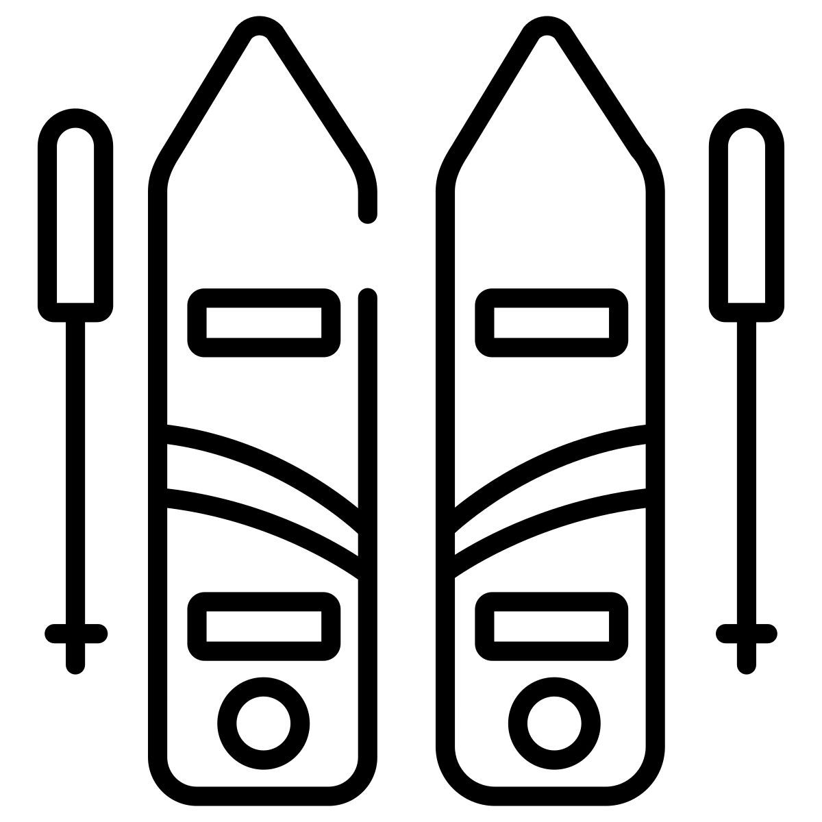 ski poles icon