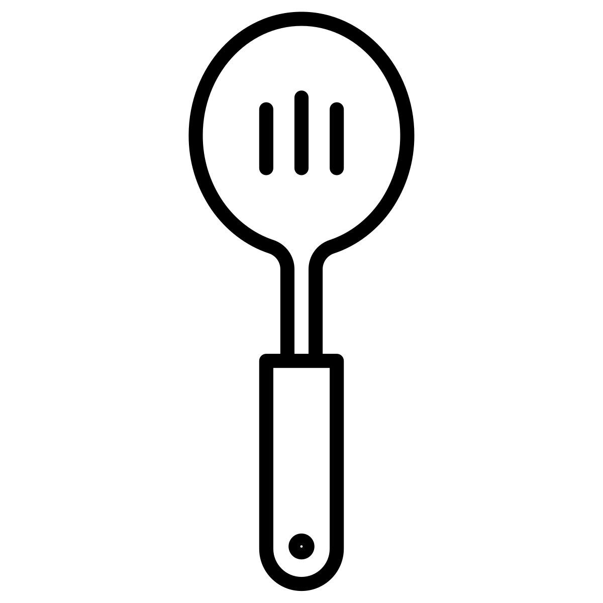 slotted spoon icon