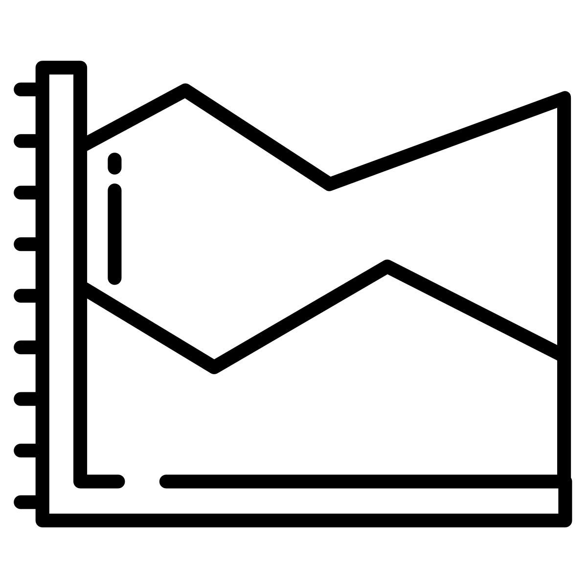 spline chart icon