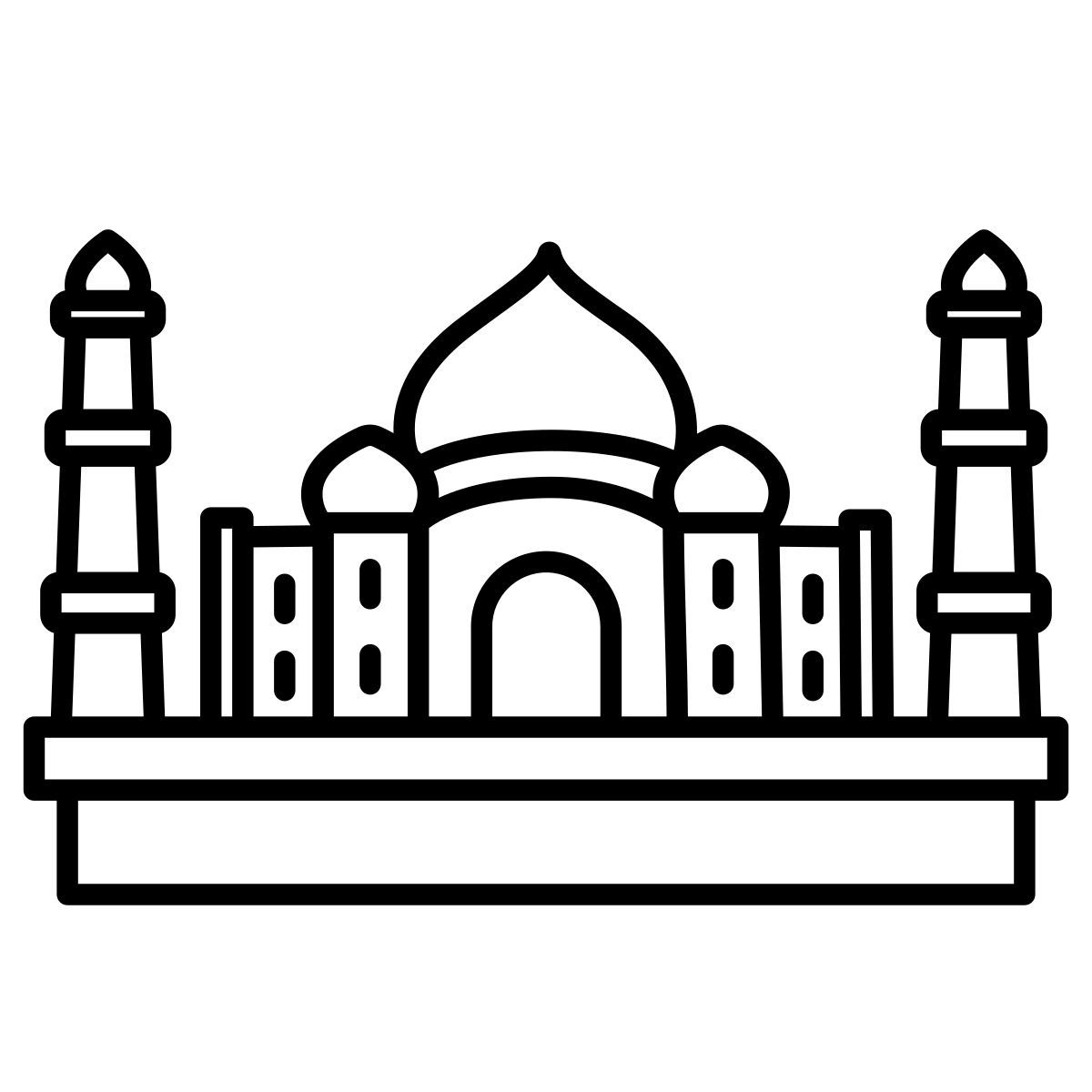 taj mahal icon