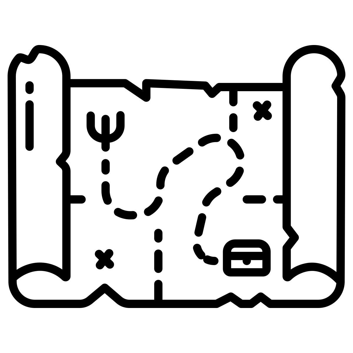 treasure map icon