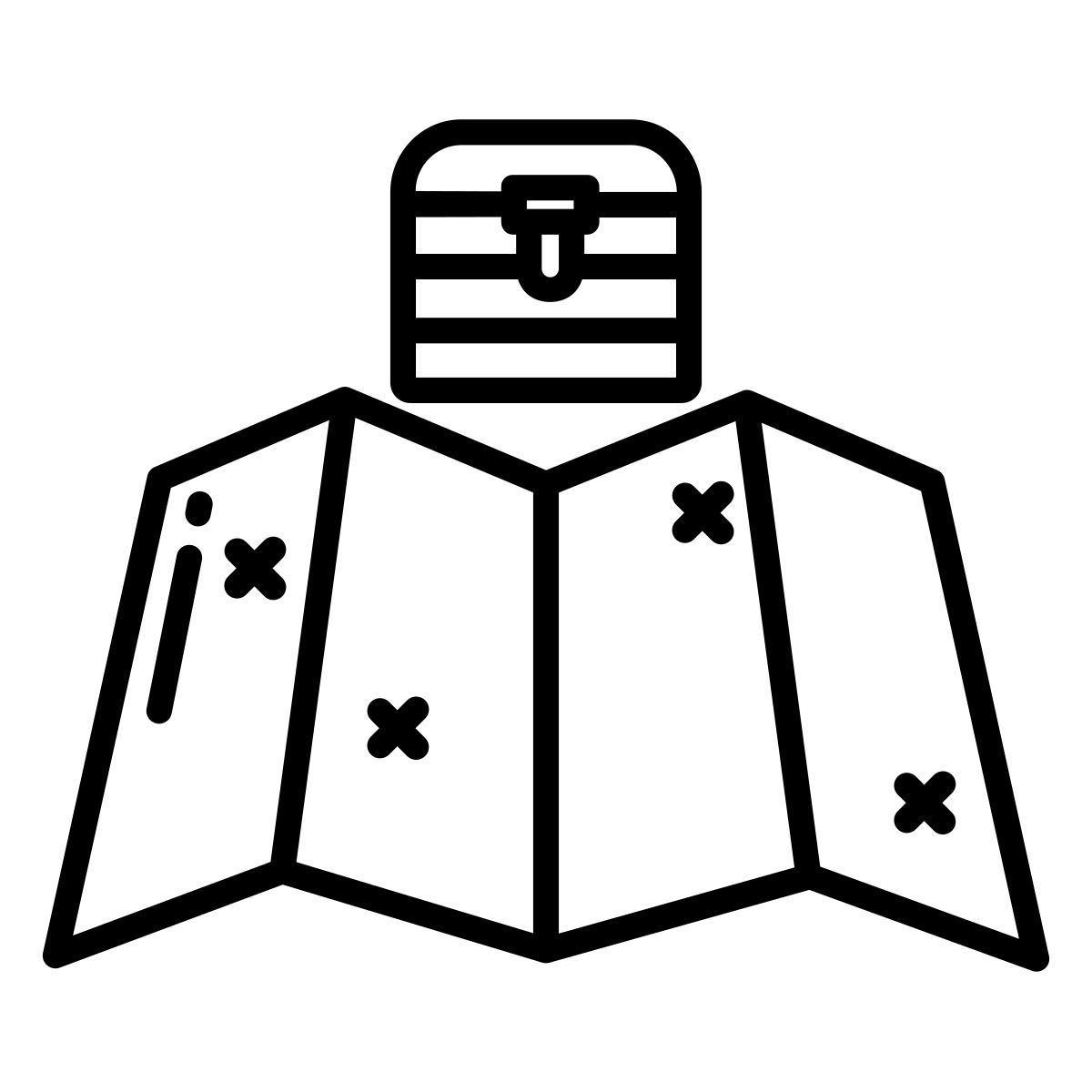 treasure map icon