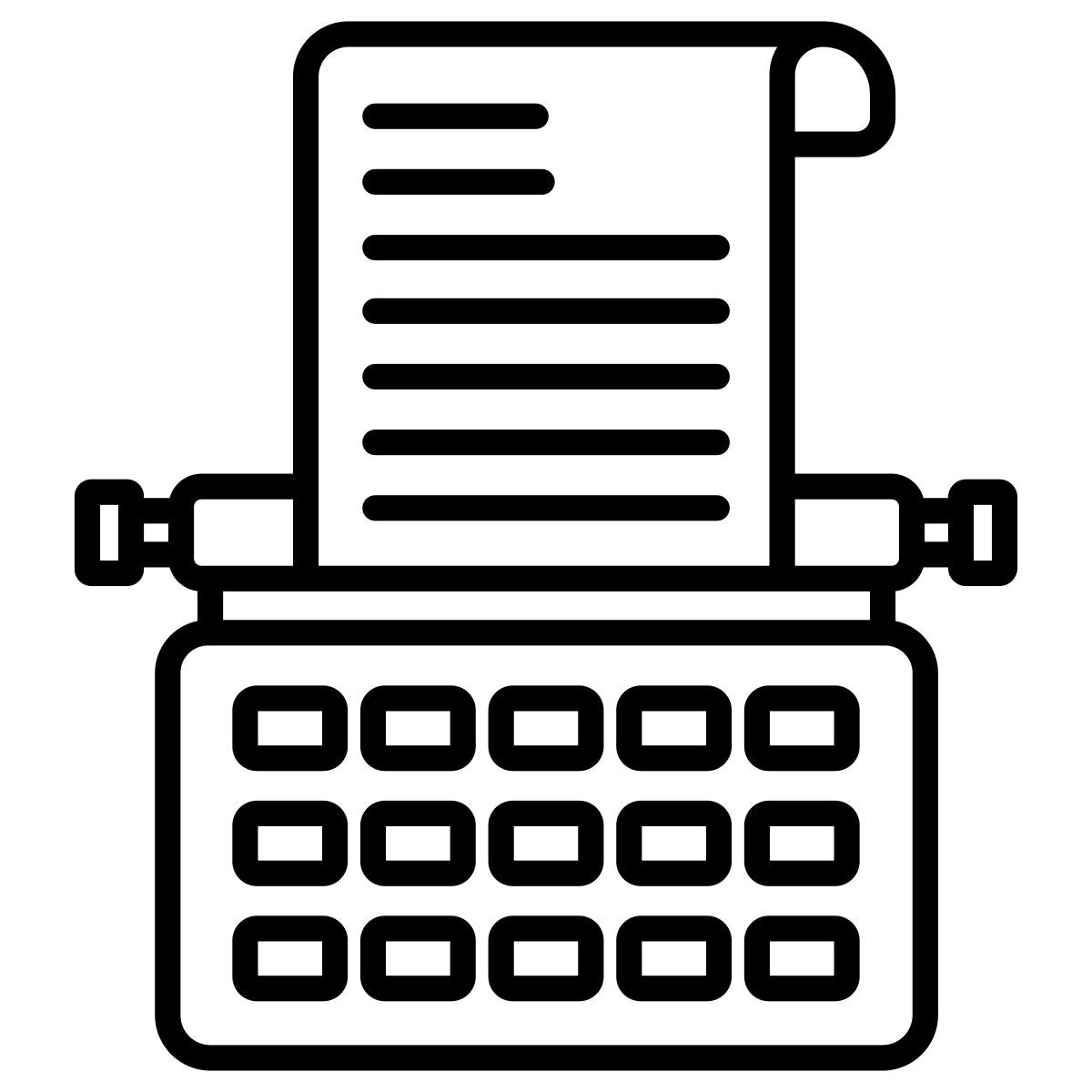 typewriter icon