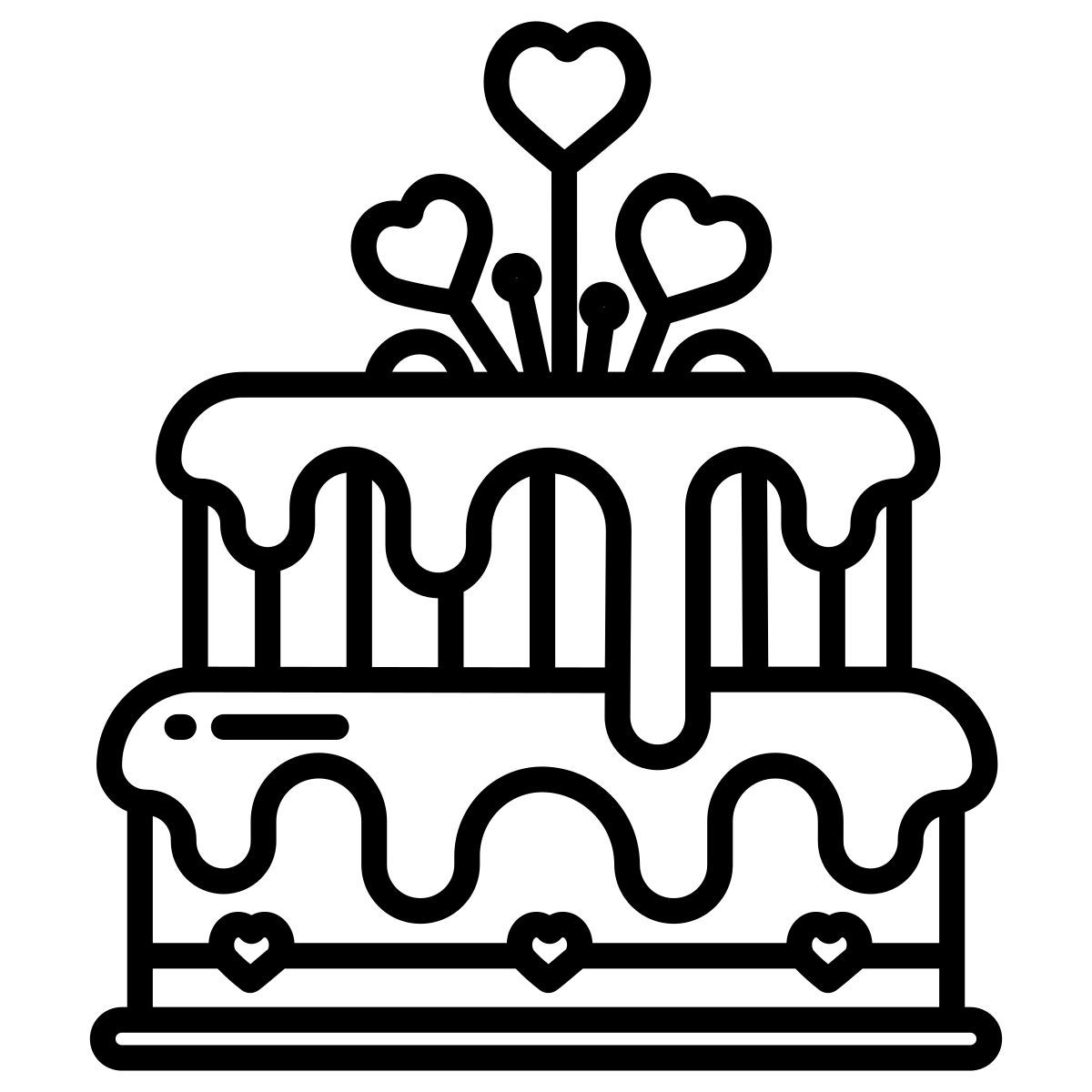 wedding cake icon