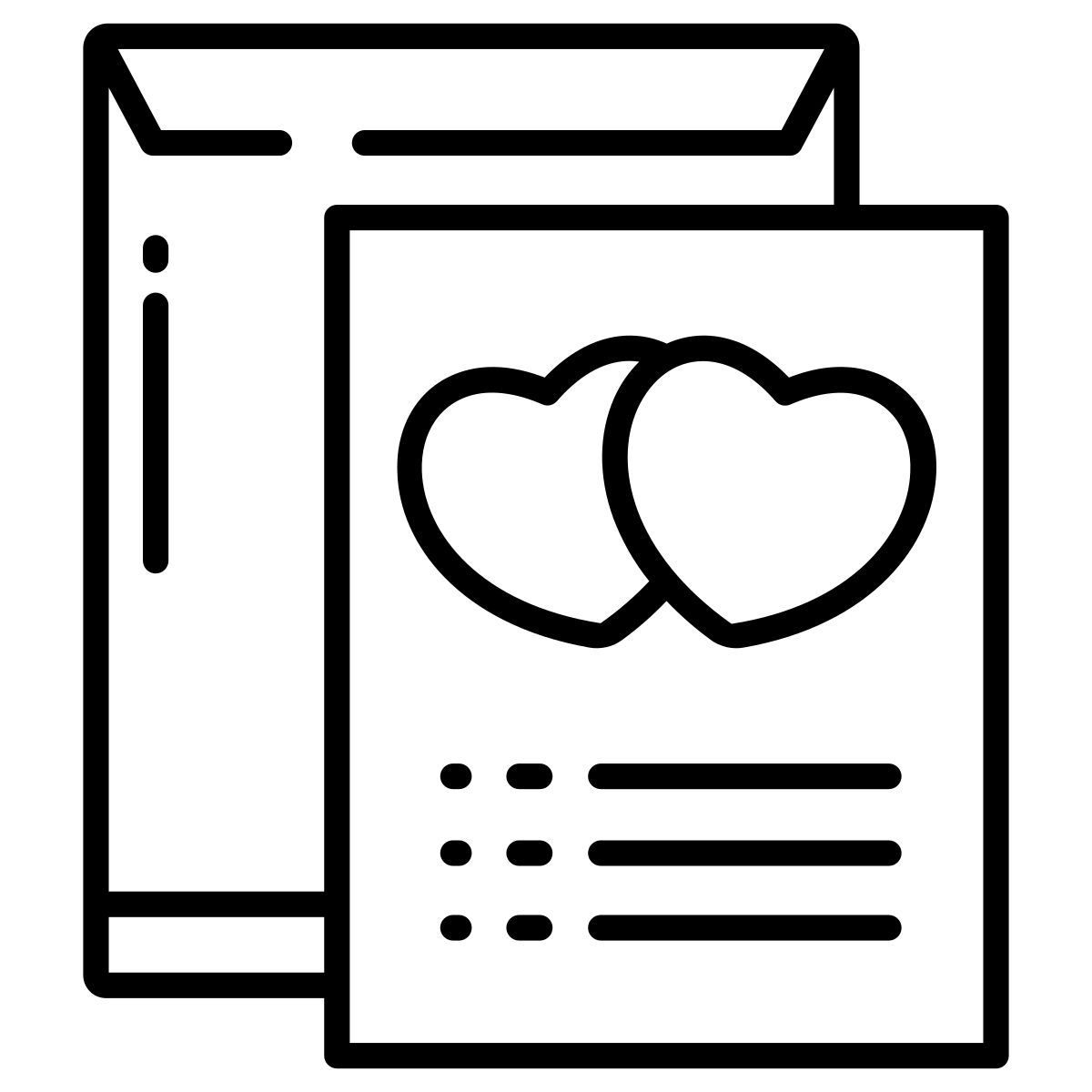 wedding card icon