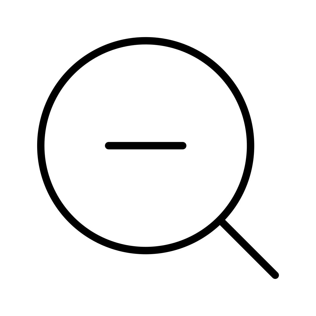 zoom out icon