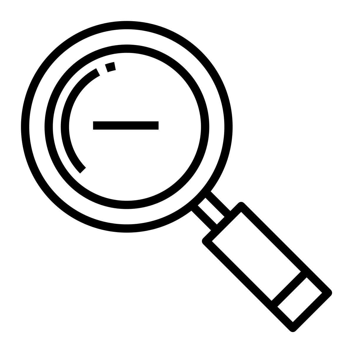 zoom out icon
