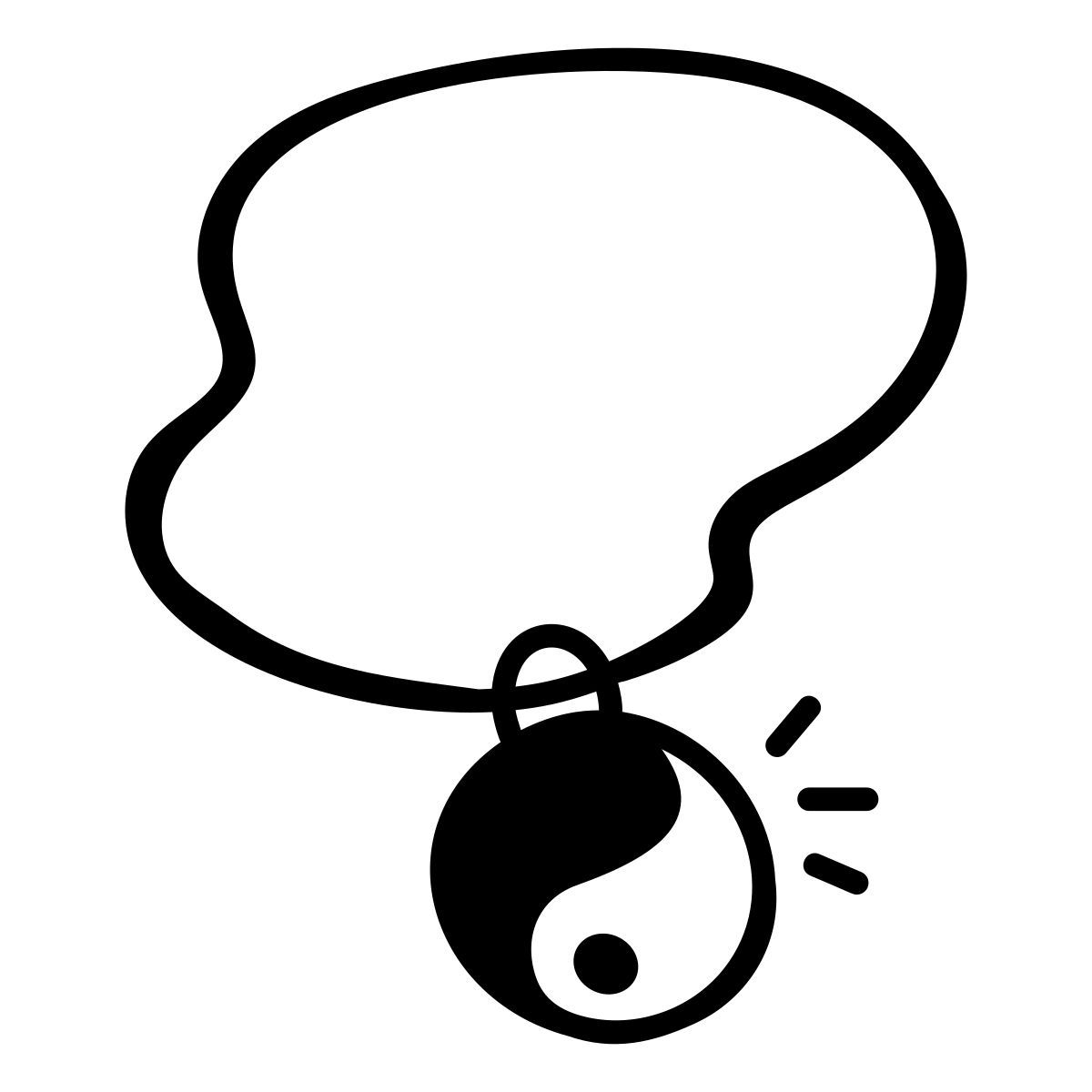 yin necklace icon