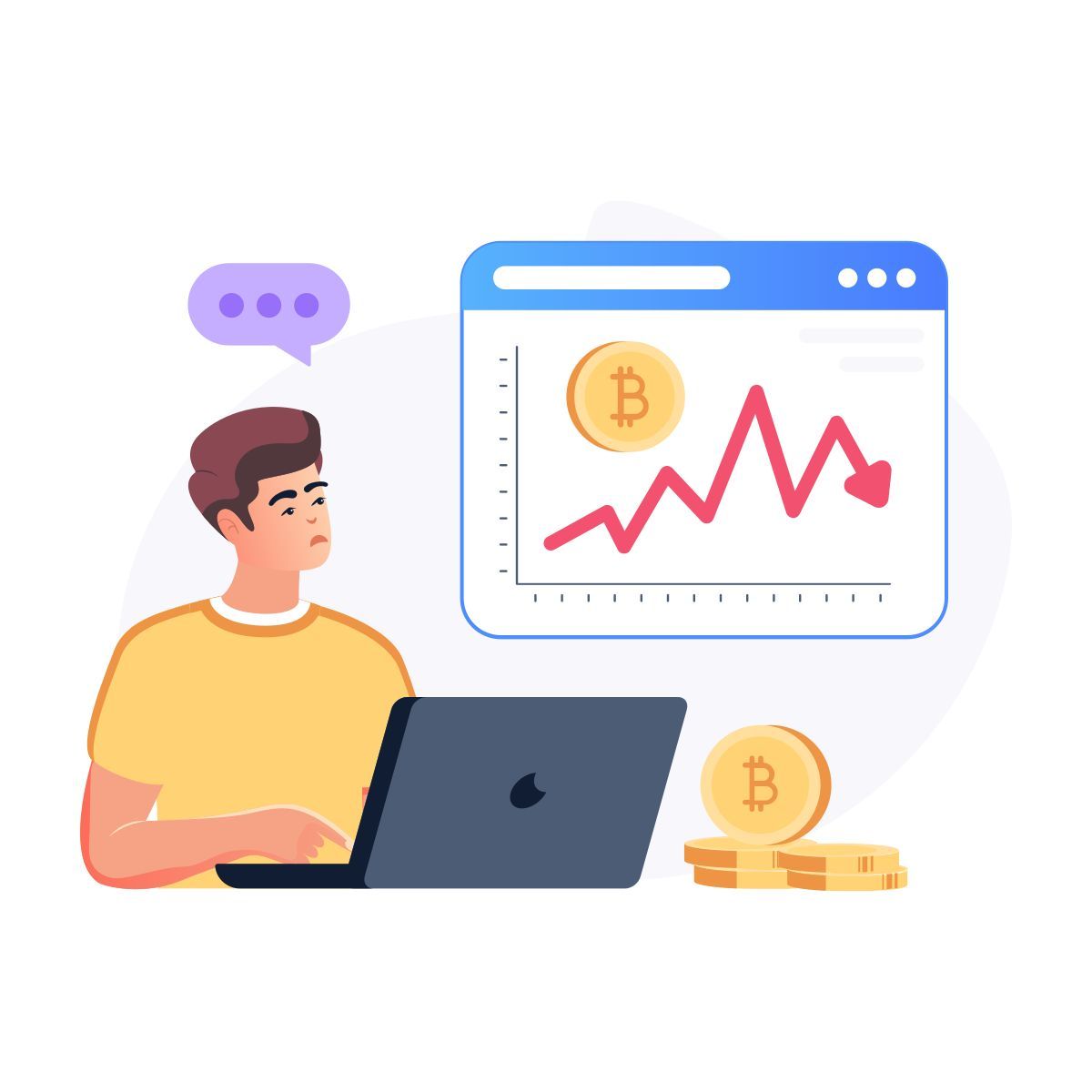 bitcoin recession icon