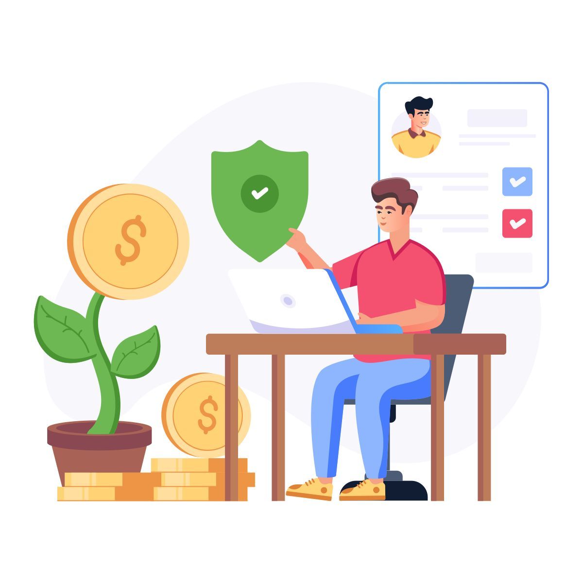 secure investment icon