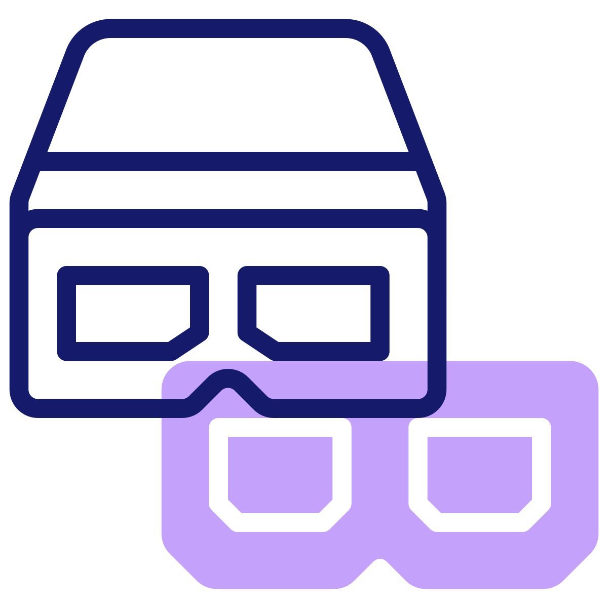 3d glasses icon