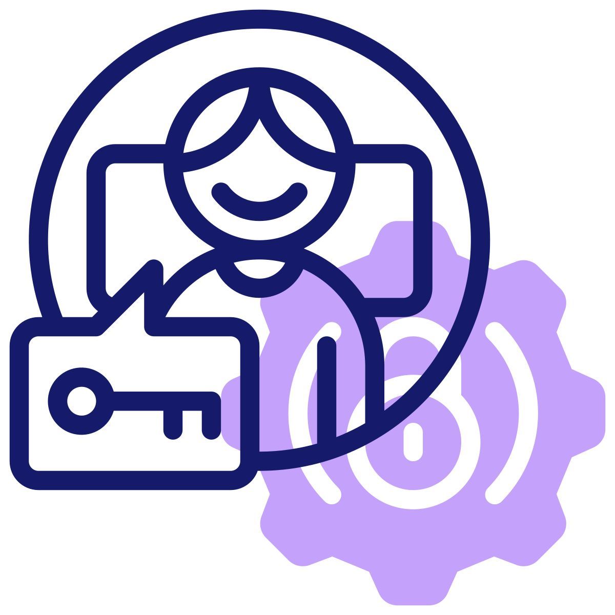 anti phishing/access icon