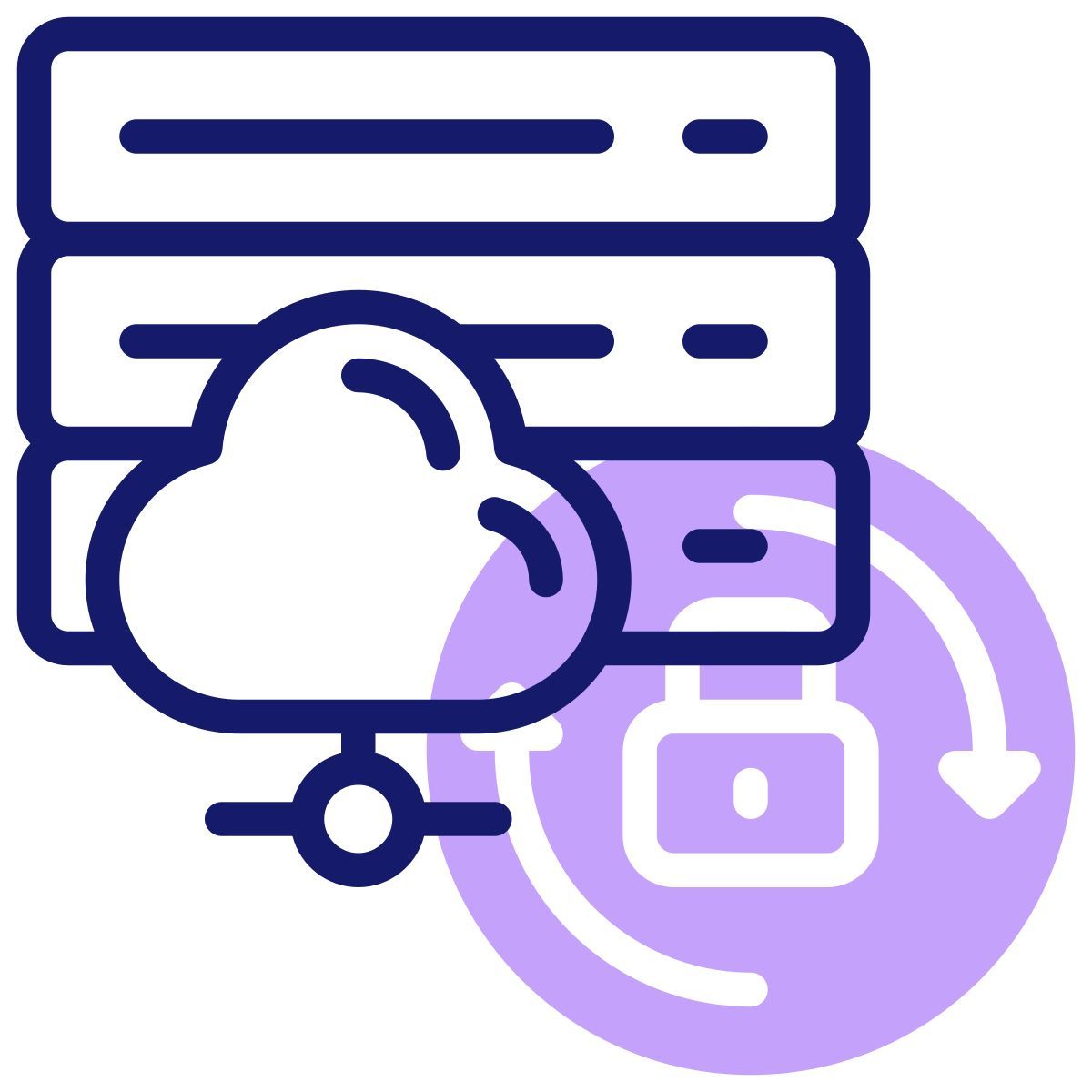 anti phishing/cloud icon
