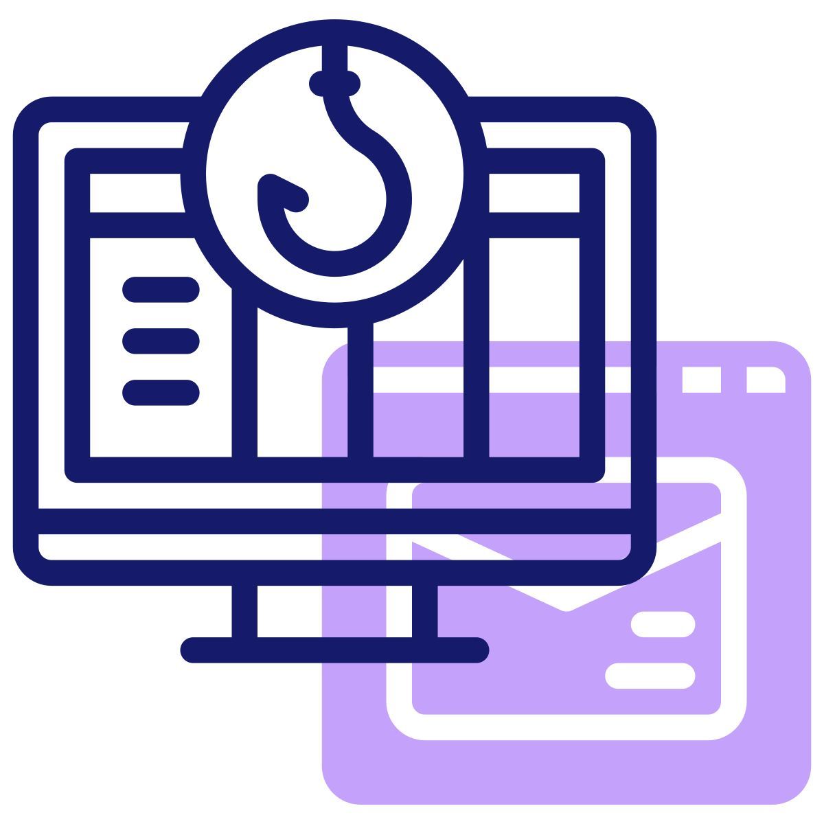 anti phishing/computer icon