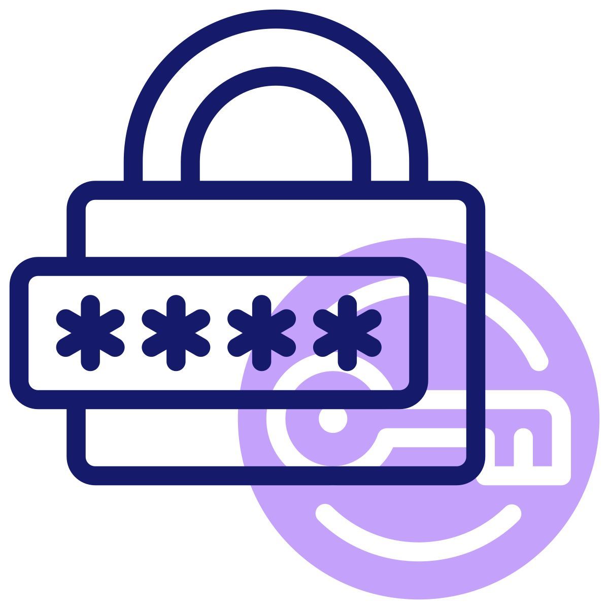 anti phishing/password icon