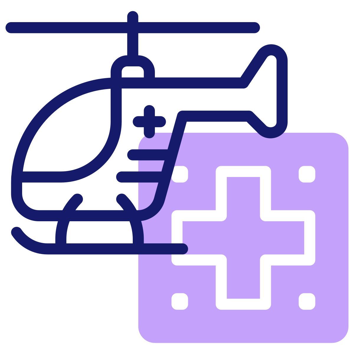 emergency chopper icon