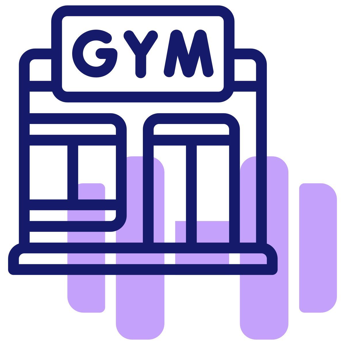 fitness gym icon