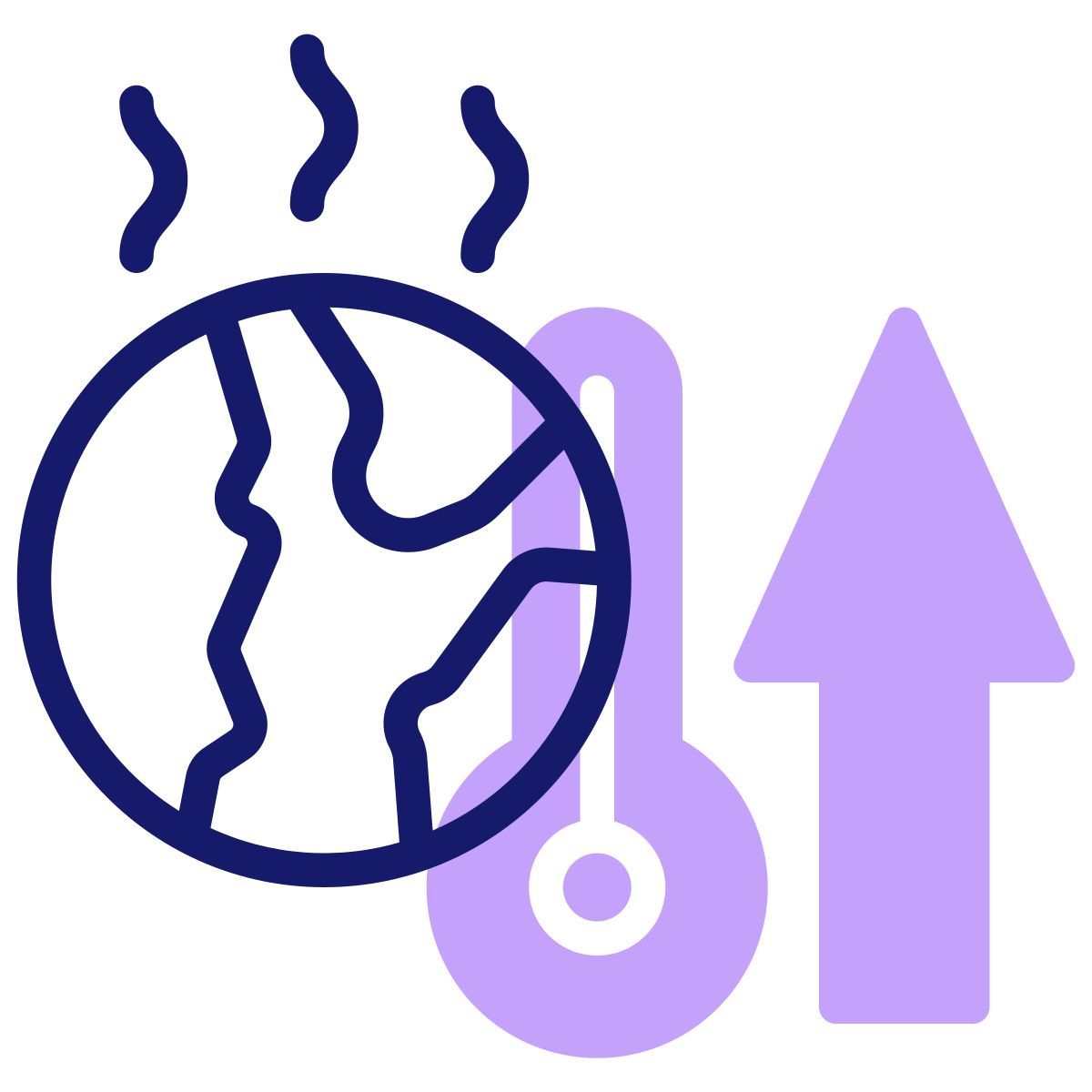 global warming icon