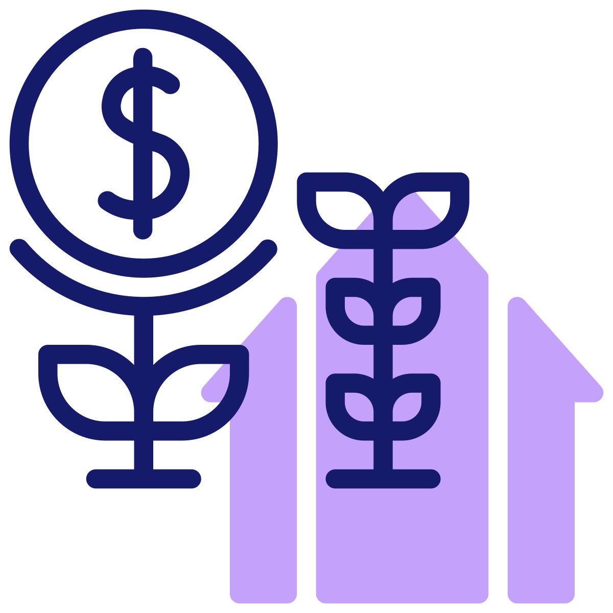 financial growth icon