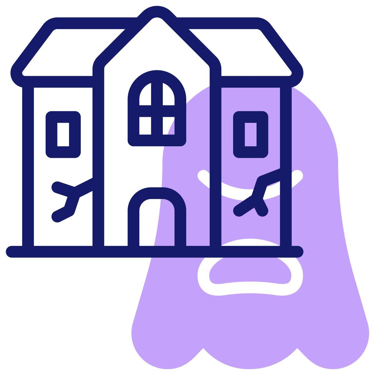 haunted house icon