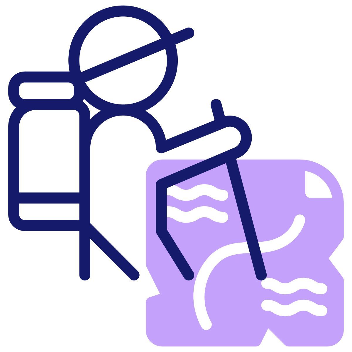 hiking icon