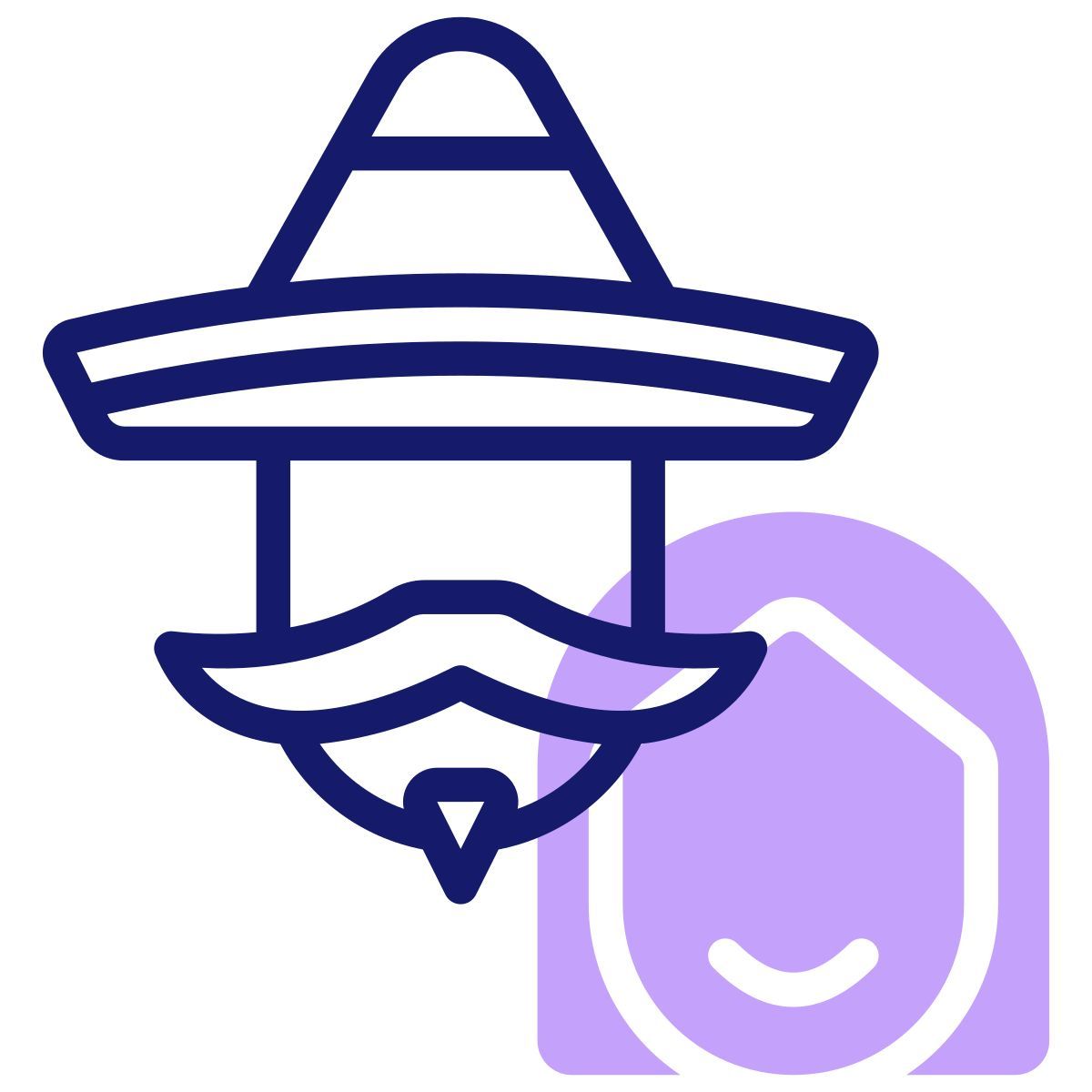 mexican man icon