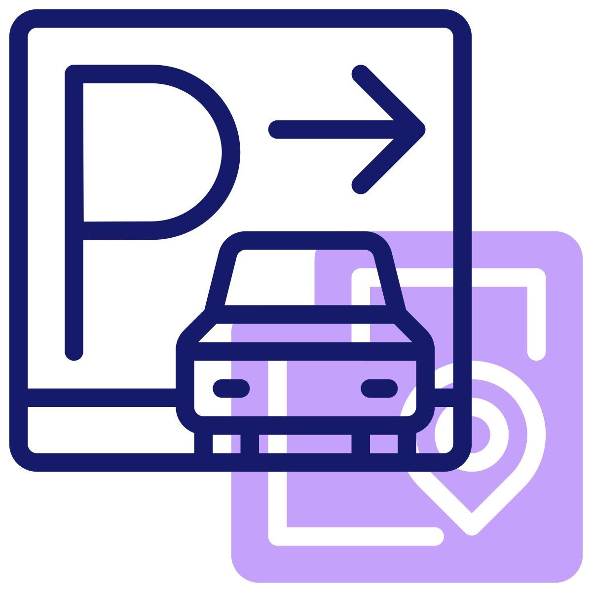 parking sign icon