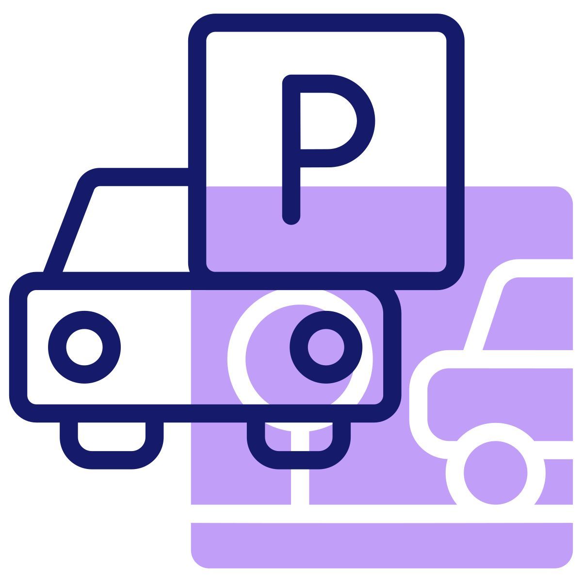 parking sign icon