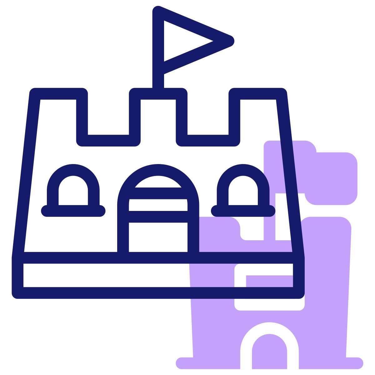 sand castle icon