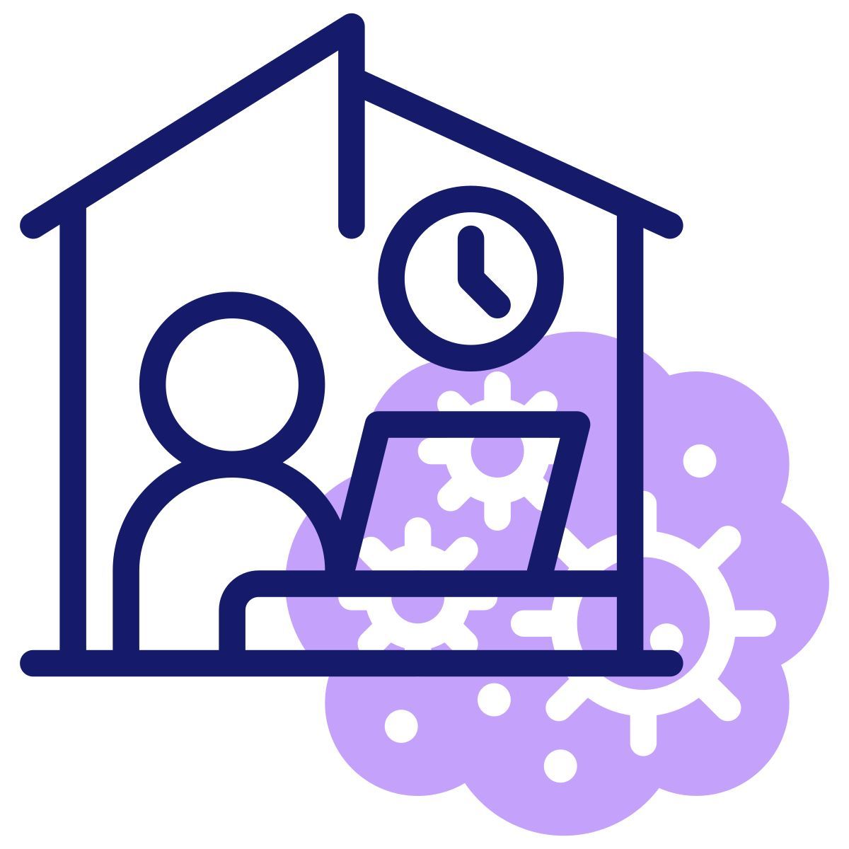 work from home icon
