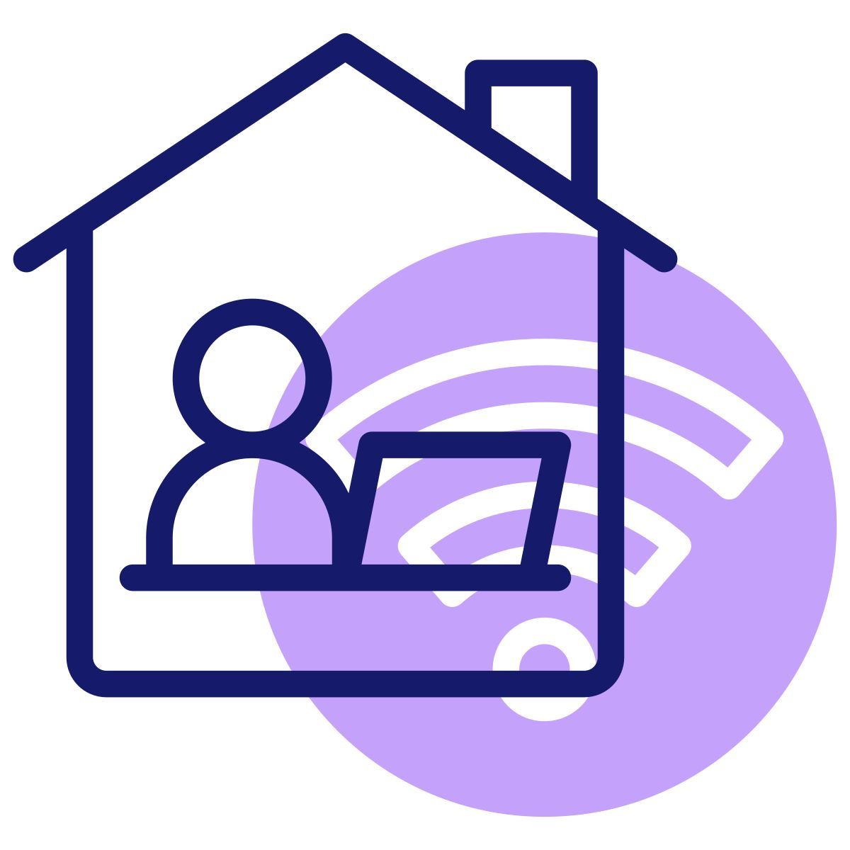 work from home icon