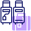 external baggage-travel-agent-inipagistudio-lineal-color-inipagistudio icon