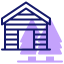 external cabin-rural-neighborhood-inipagistudio-lineal-color-inipagistudio icon